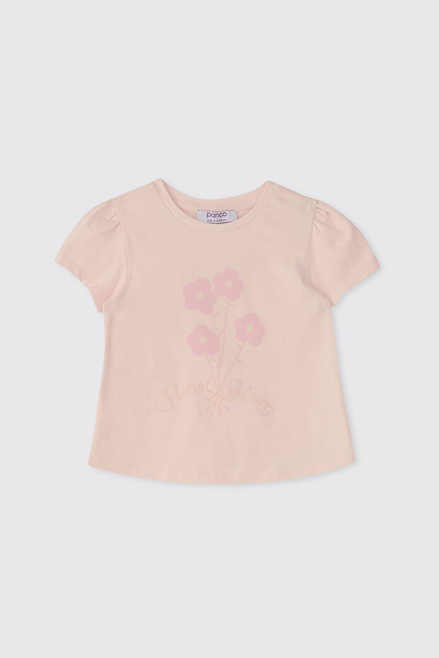 Baby Girl Sim Printed Powder T-Shirt