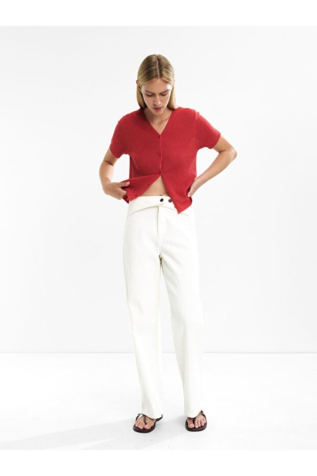 Kısa Kollu Örme Hırka - 2