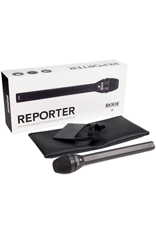 Microfon interviu reporter negru - 2
