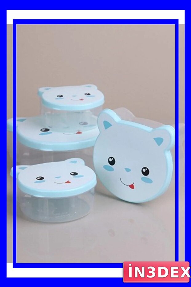 مجموعة حاويات تخزين للمطبخ مكونة من 4 قطع - 1