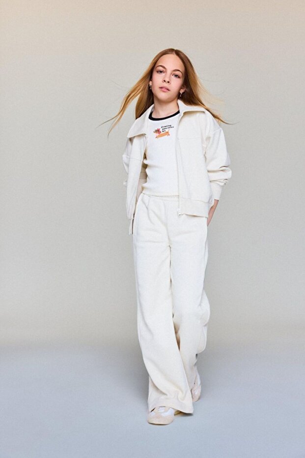 Wide Leg Sweatpants Girls G0577A826Sp