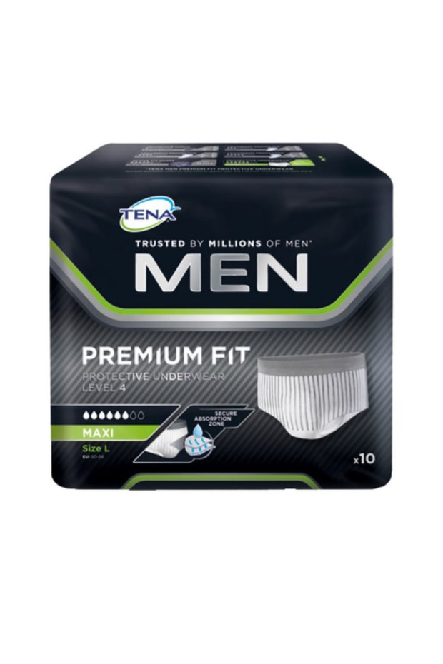 TENA Men male protection pads - discreet and comfortable design - multiple absorbency levels.