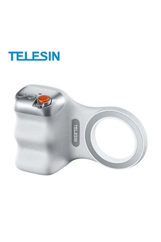 TELESIN Camera Handle Grip for Smartphone – Magnetic Grip Stabilizer for iPhone MagSafe & Android