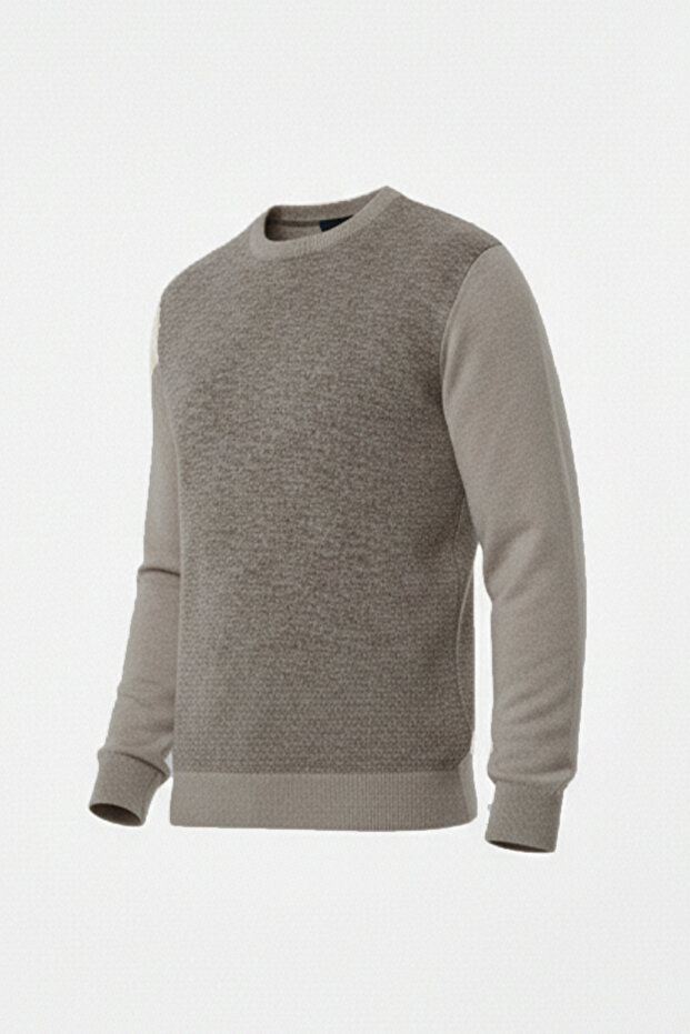 سترة رجالية برقبة دائرية - 4