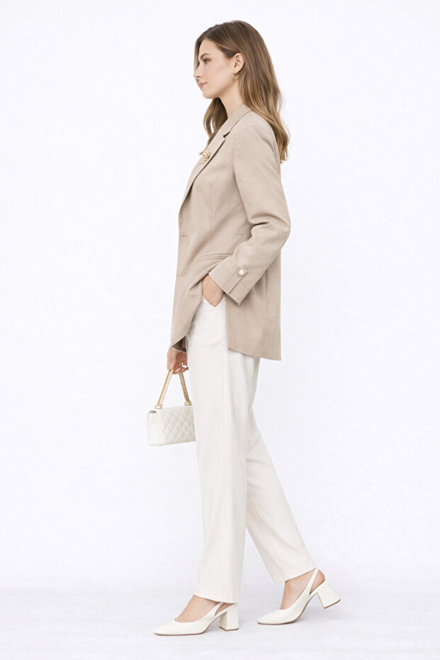 Gül Broşlu Ceket 4624 - 2