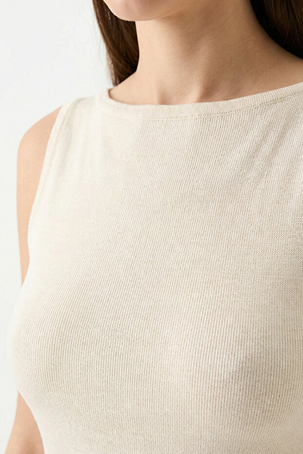 Kadın Askılı Örme Atlet 15935 - Krem - 6