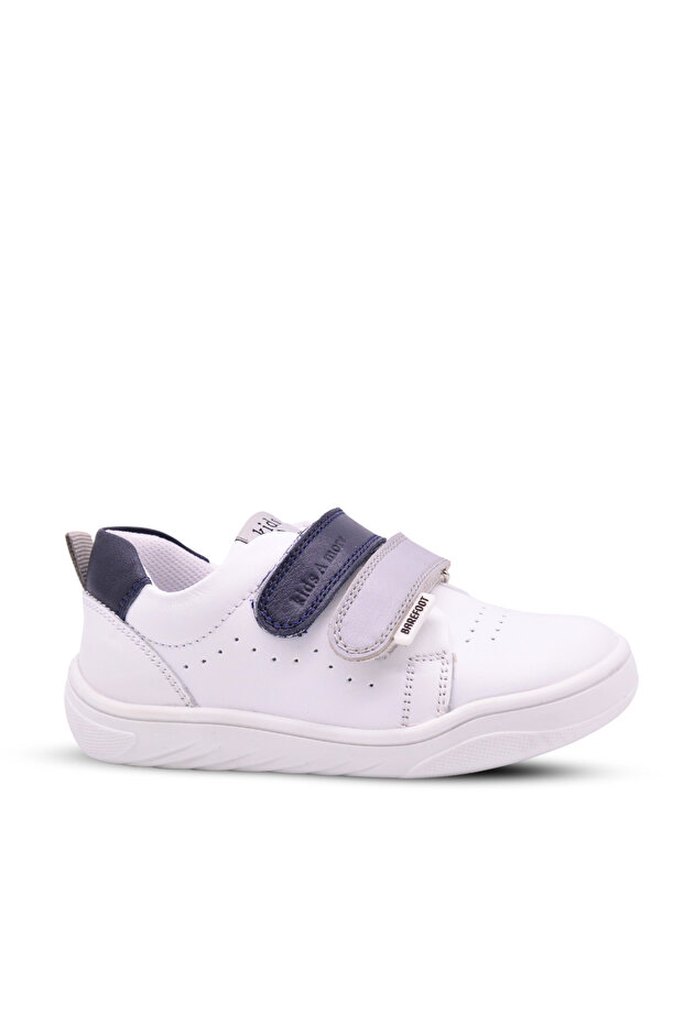 Softy Boys' Genuine Leather Barefoot White Color Casual Shoes