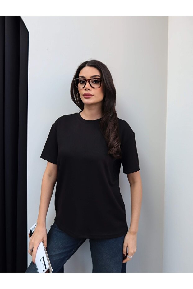 Bisiklet Yaka Modal Tshirt - 2