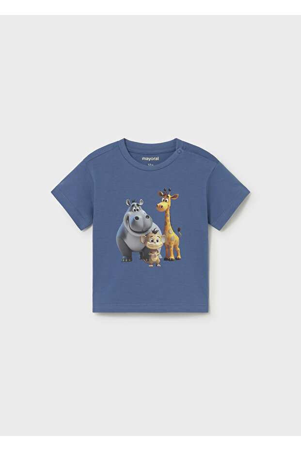 Baby Boy Printed Tshirt Blue