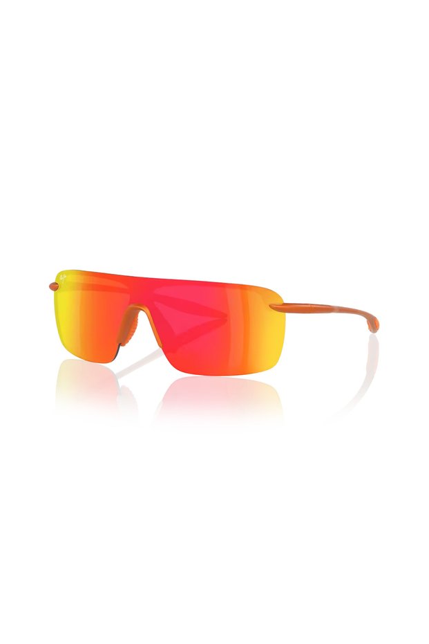 Mj 0680S 00429 99 Unisex Fleece Size Geometric Mirrored Outdoor Orange Bone Sunglasses