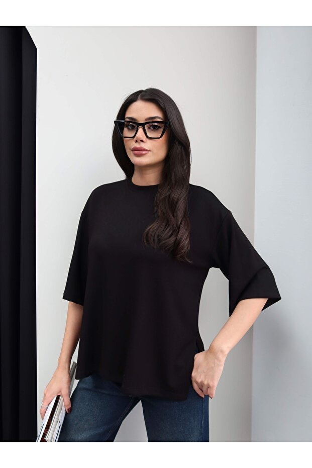 Yan Yırtmaçlı Tshirt - 4