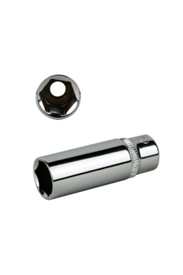 Chrome Hexagonal Long Socket 1/2` 15 MM - 3