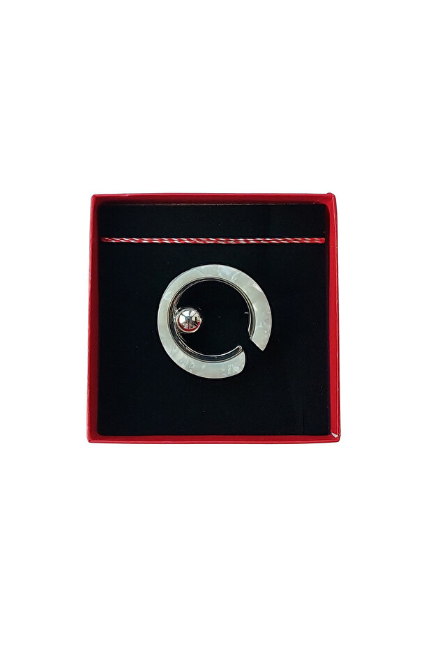 Brosa martisor eleganta, Abstract White Circle - 1