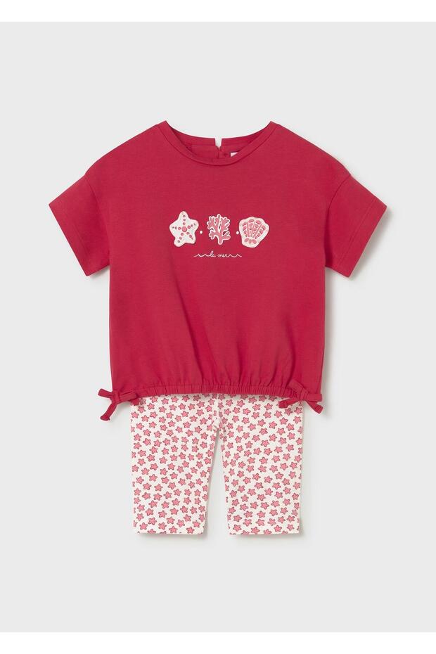 Baby Girl Leggings Set Red
