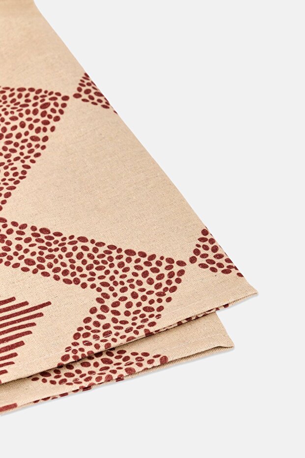 مفرش مفرش طاولة بسيط بنقشة كاملة، متعدد الألوان - 2