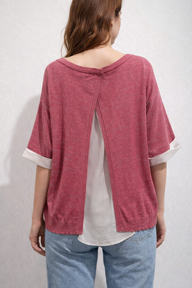 Twomail Simli Triko Bluz - 3