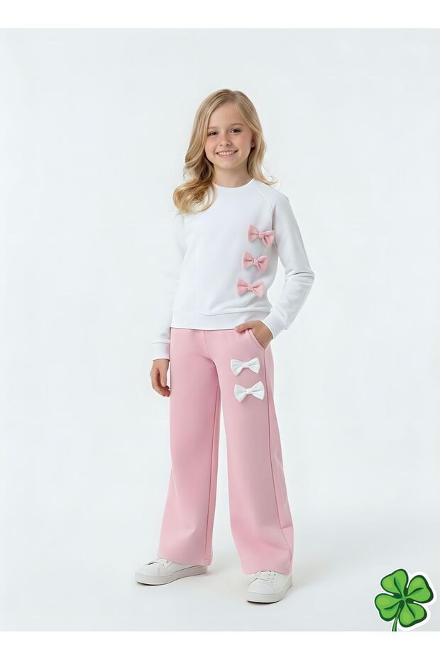 Girl's Bow Detail 2-Piece Set