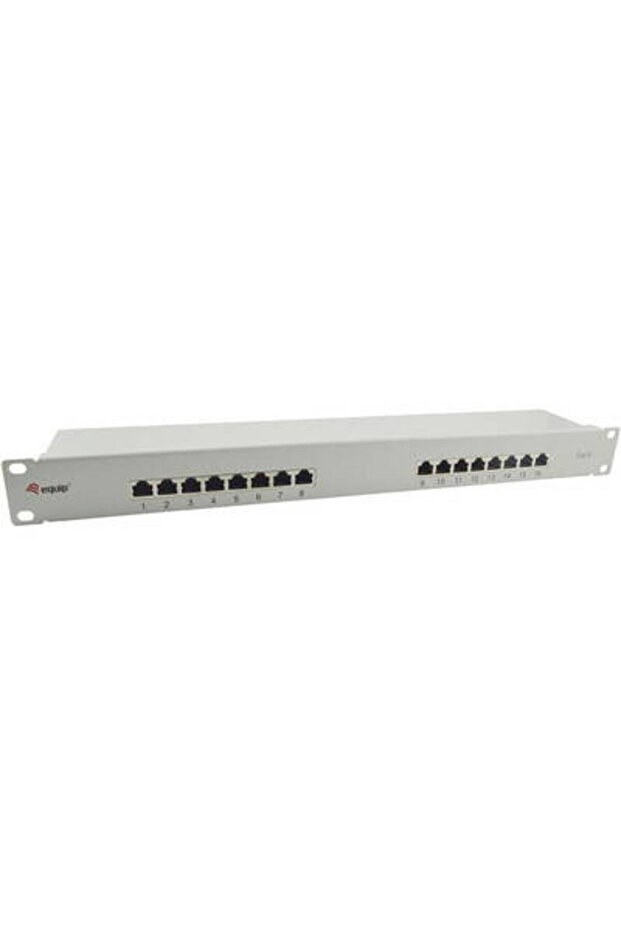 Patchpanel 16x RJ45 Cat6 19" 1HE Gri - 2