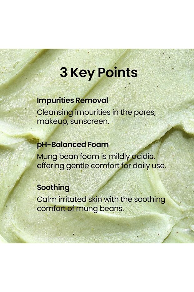 Mung Bean pH-Balanced Cleansing Foam 80ml - 3