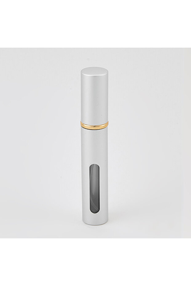 10ml Matte Silver Perfume Atomizer Glass Perfume Dispenser Premium Travel Spray Bottle Refillable Po