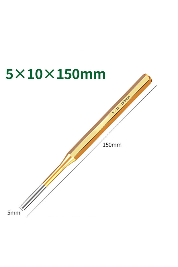 Dimensions4 5mm 1pcs 2/3/4/5/6/8/10mm Brass Punch 150mm Roll Pin Punch Tools Remover Heavy Duty Chis