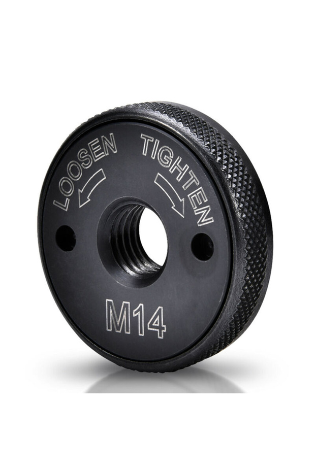 مجموعة من 5 صواميل شفة داخلية وخارجية لجلاخة الزاوية M14، صواميل قفل سريعة الفك، بديلة لمنتجات بوش - 1