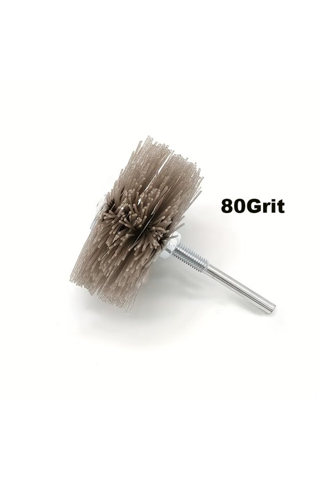 1pc 80Grit 1pc Nylon Polished Flower Head Grinding Mahogany Furniture Wood Carving Root Carving Reli