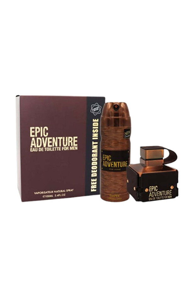 مجموعة هدايا "أدفنتشر موديل" للرجال: عطر أو دو تواليت 100 مل وبخاخ للجسم 100 مل