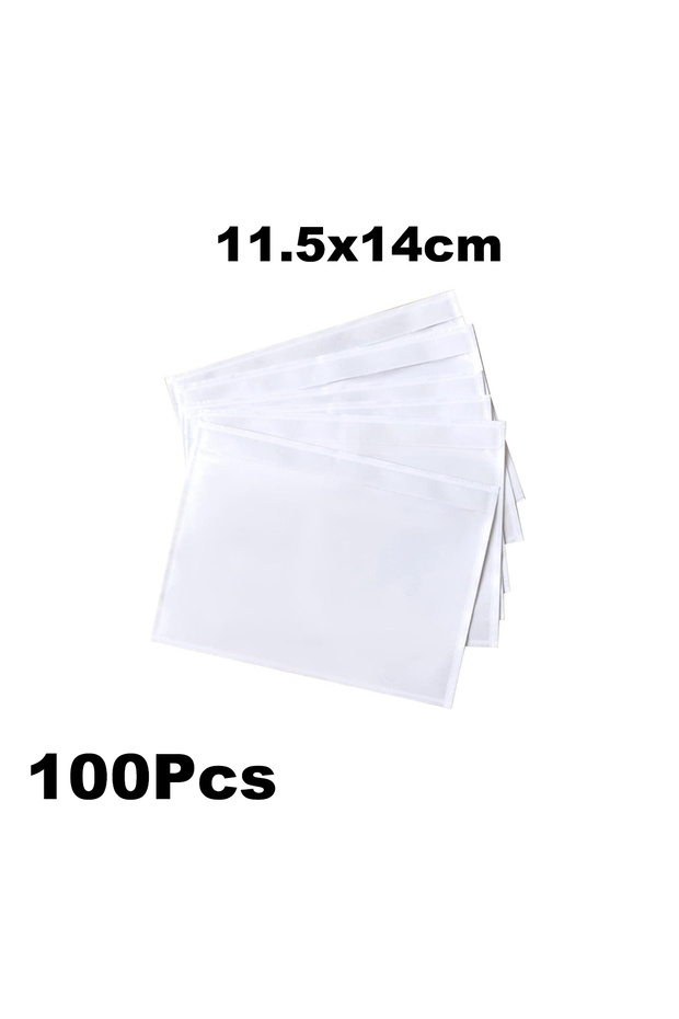 100PCS-11.5x14cm 100pcs Clear Self-Adhesive Shipping Label Sleeves 4.5" x 5.5" - Waterproof Mailing