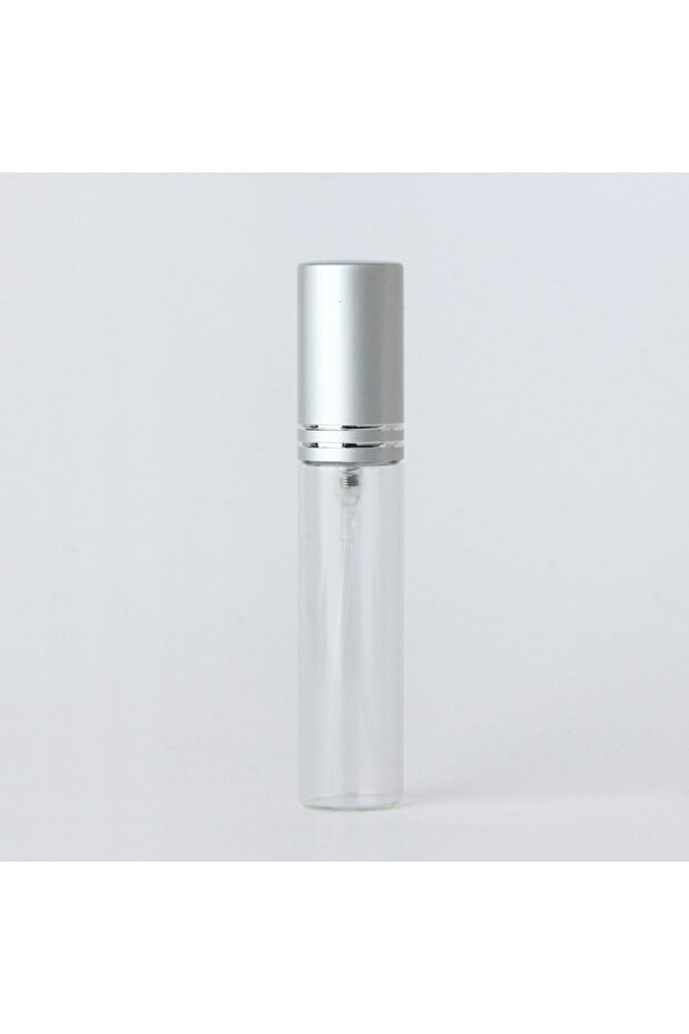 10ml Mate Silver 100PCS/Lot 10ml Clear Glass Atomizer Bottle Refillable Colorfull Aluminum Cap Spray