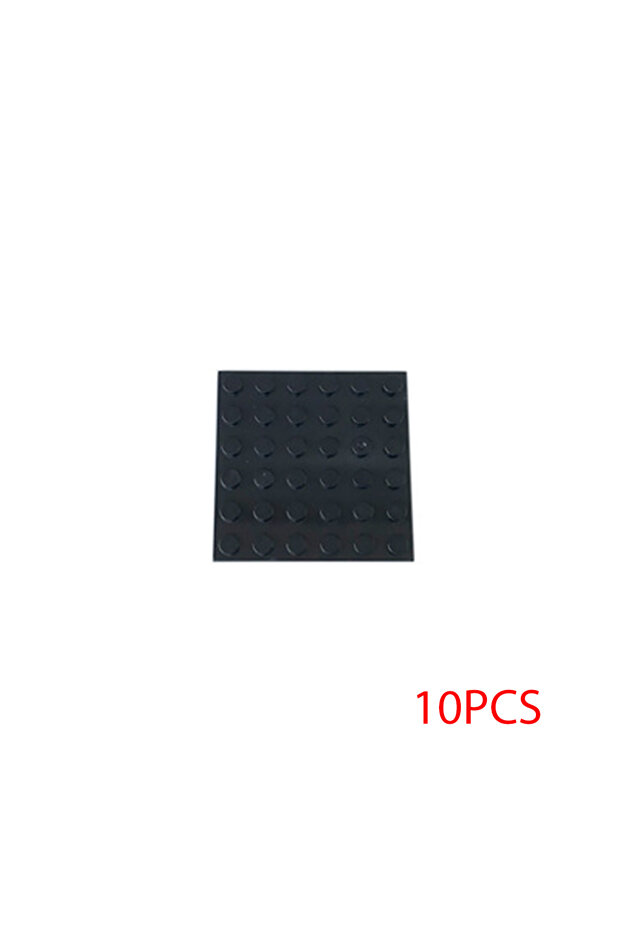 10 قطع سوداء من قطع البناء الإبداعية الصغيرة Moc 3958 مقاس 6×6 نقاط، قطع بناء DIY للتجميع
