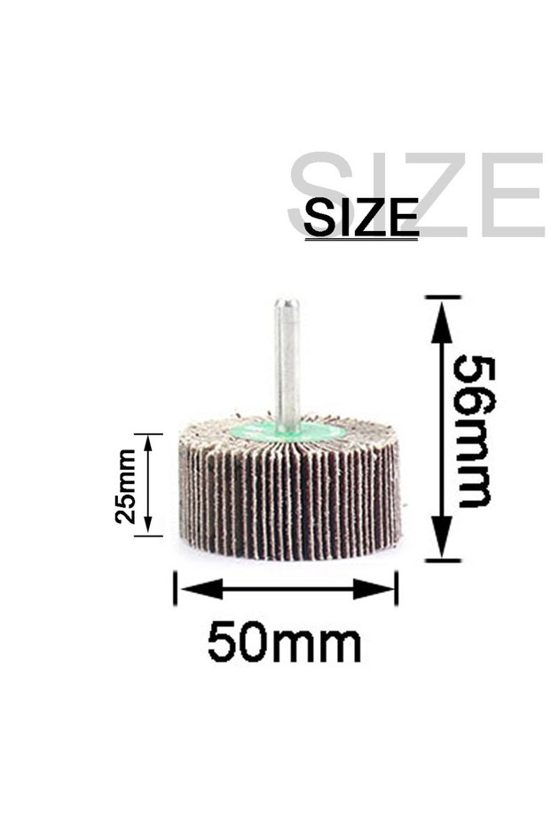 2pcs 60 50mm 2Pcs 16-80mm Buffing Sandpaper Flap Wheel 60/80/120 Grit Abrasive Grinding Wheel Dremel