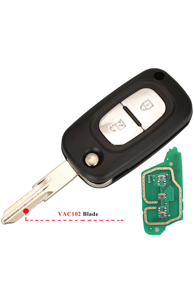 مع مفتاح ID46-pcf7946 VAC102 ثنائي الأزرار jingyuqin ثنائي/ثلاثي الأزرار معدل قابل للطي بتردد 433 ميجاهرتز ID46-7946 /7947 جهاز تحكم عن بعد للسيارة K
