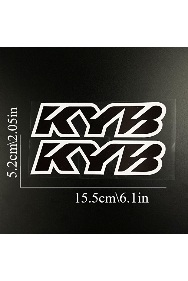 D 2PCS Racing Suspensions Motorcycle Stickers Kyb Fork Suspension Vinyl Decals for Yamaha Honda Suz.