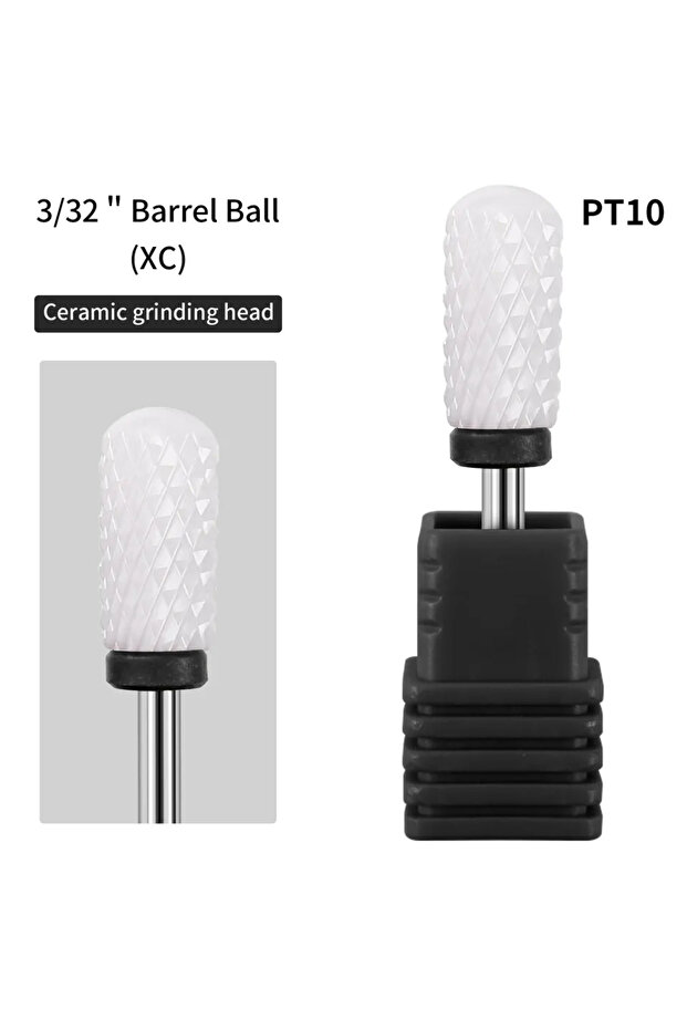 10 25 Types Ceramic Milling Cutter Nail Drill Bit Electric Manicure Pedicure Mill Bits Machine Files