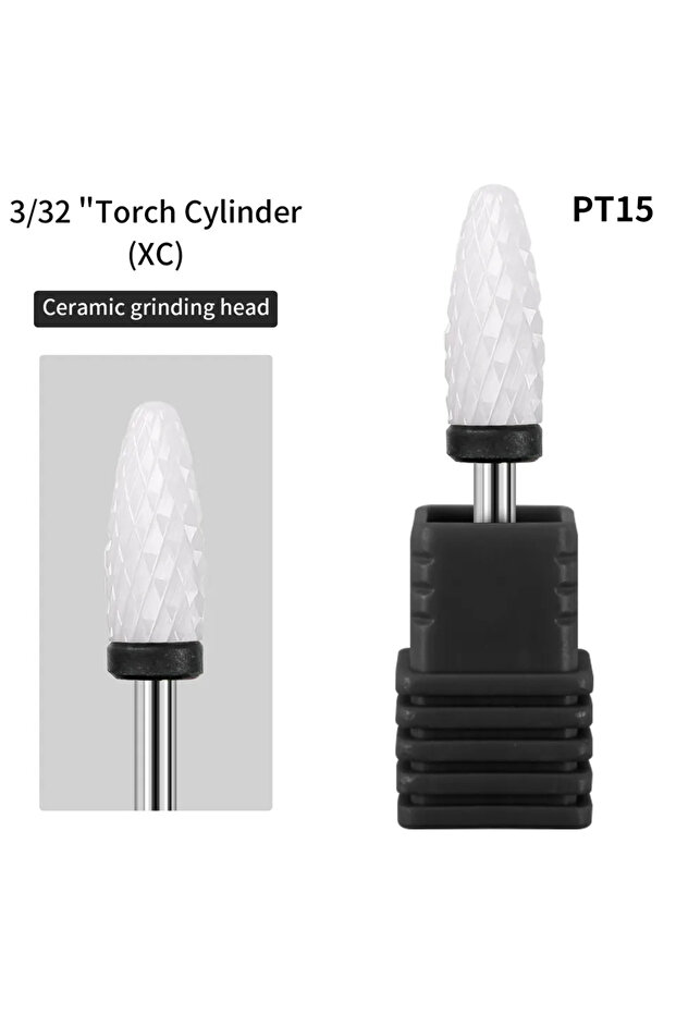 15 25 Types Ceramic Milling Cutter Nail Drill Bit Electric Manicure Pedicure Mill Bits Machine Files