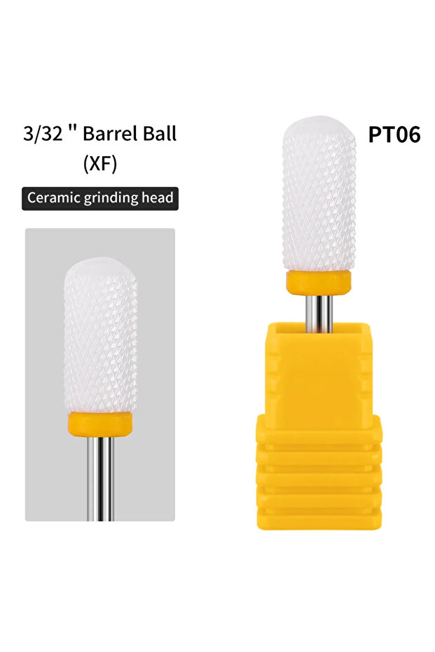 06 25 Types Ceramic Milling Cutter Nail Drill Bit Electric Manicure Pedicure Mill Bits Machine Files