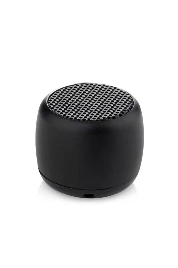 مكبر صوت صغير محمول ذكي أسود اللون M1 Mini متوافق مع تقنية البلوتوث، يعمل بسحبتين فقط، مصنوع من الفولاذ المقاوم للصدأ