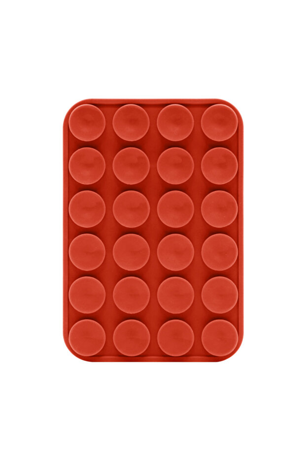 Red New Magnetic Phone Holder For Magsafe Suction Cup Silicone Magnet Wall Mount Stand For iPhone 12