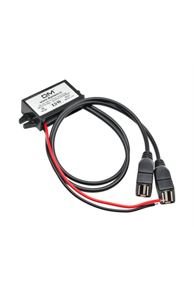 وحدة تزويد طاقة صغيرة الحجم تعمل بمنفذ USB بقدرة 10 واط، 15 واط، و24 واط، من 12 فولت إلى 5 فولت، 2 أمبير، 3 أمبير، محول تيار مستمر إلى تيار مستمر خافض للجهد