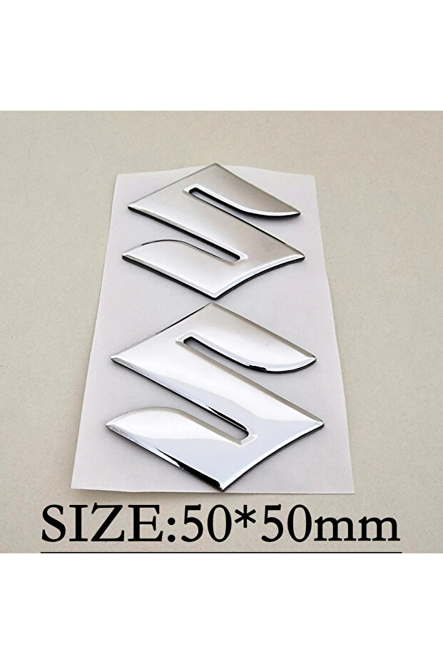 Suzuki Silver 3D Suzuki Motorcycle Stickers Car Emblem Decal Logo Kit