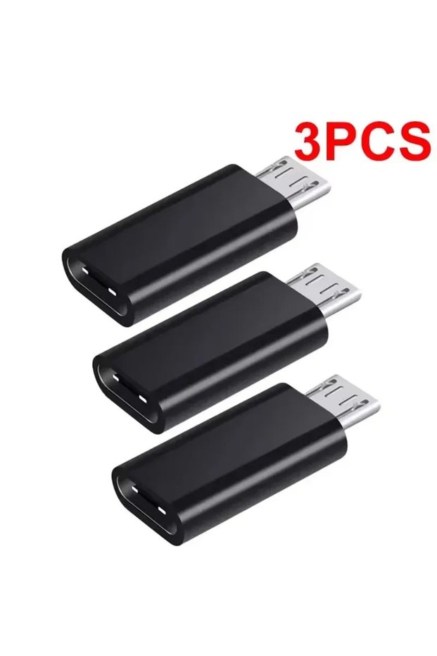 3pcs 10-1Pcs Micro USB Female To Type C Male Adapter OTG Converter Micro-B To USB-C Connector Phone