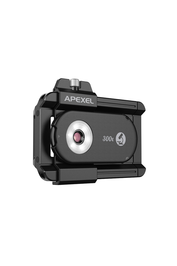 عدسة مجهر APEXEL Nano Zoom 300X بتكبير 300 مرة، طقم عدسات كاميرا الهاتف المحمول، عدسات ماكرو صغيرة