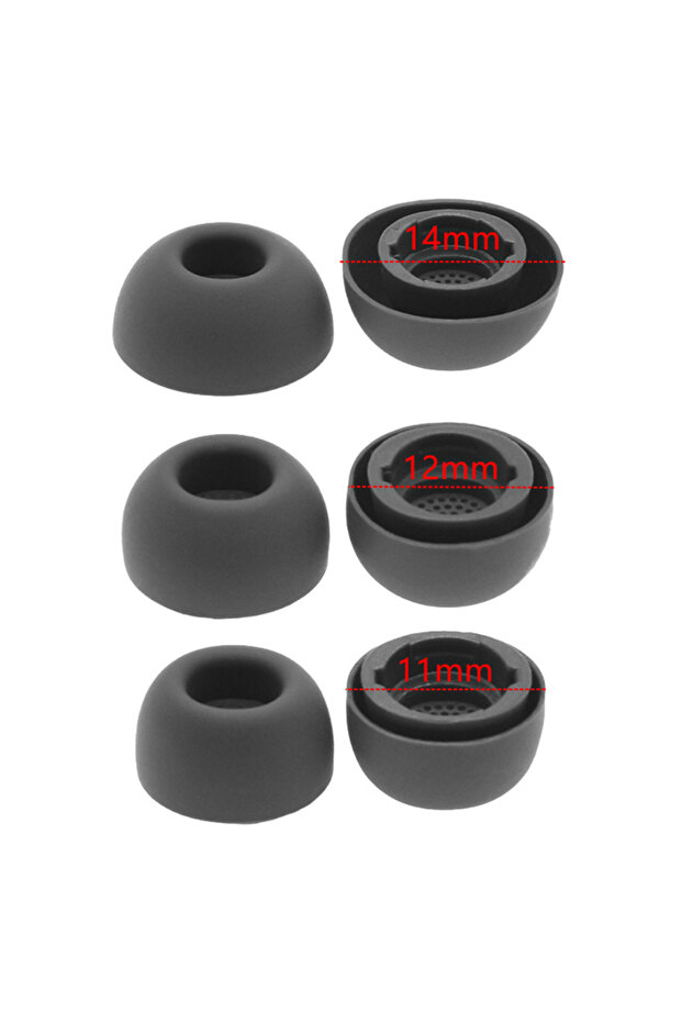 KOQZM Black SML 3pairs 1/3 Pairs Anti-Slip Earbuds Earphone Case Memory Foam Eartips For Buds 3 Pr