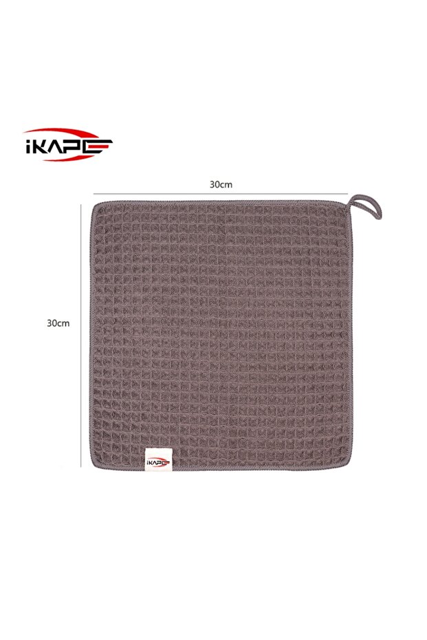 Brown(square) IKAPE Coffee Bar Towel Micro Cloth,Coffee Machine Soft Cleaning Cloth,Espresso Bar Too
