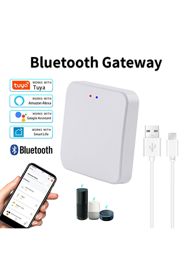 بوابة بلوتوث GGBEE من Tuya، مركز بوابة ZigBee متعدد الأوضاع، جسر واي فاي للمنزل الذكي، شبكة بلوتوث صغيرة