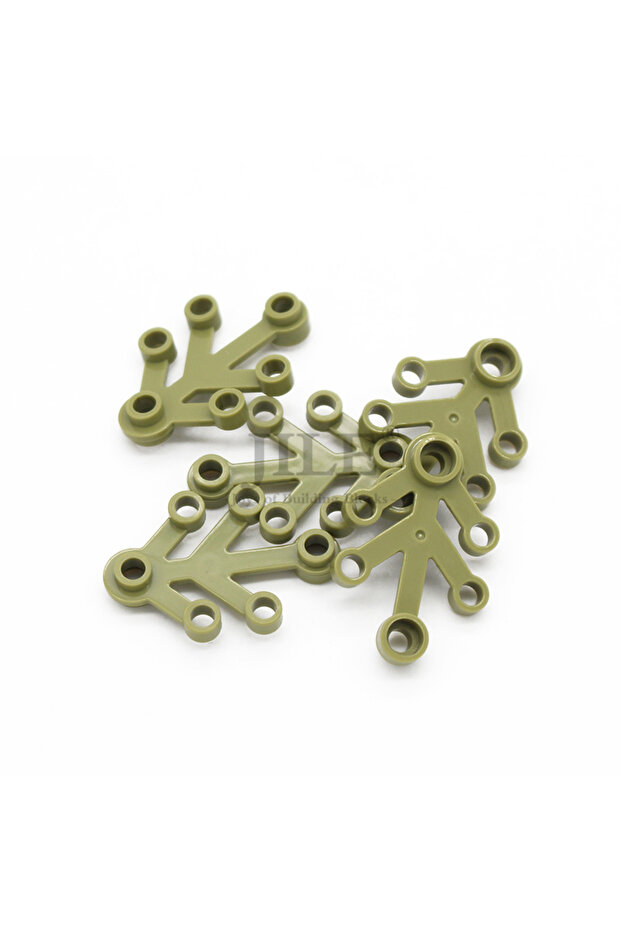 army green 80pcs 80pcs Moc Plant Leaves 4x3 Tree Leaf 2423 Garden View DIY Building Blocks Bricks Co
