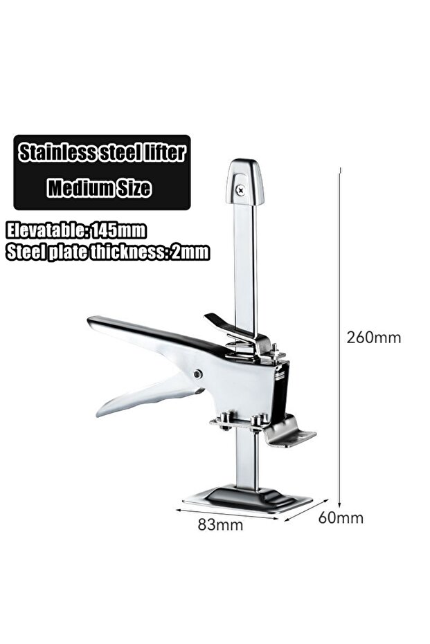 medium size Labor Saving Arm Jack Elevator 12 Inch Drywall Lift Wall Tile Locator 0-145 mm Height Ad