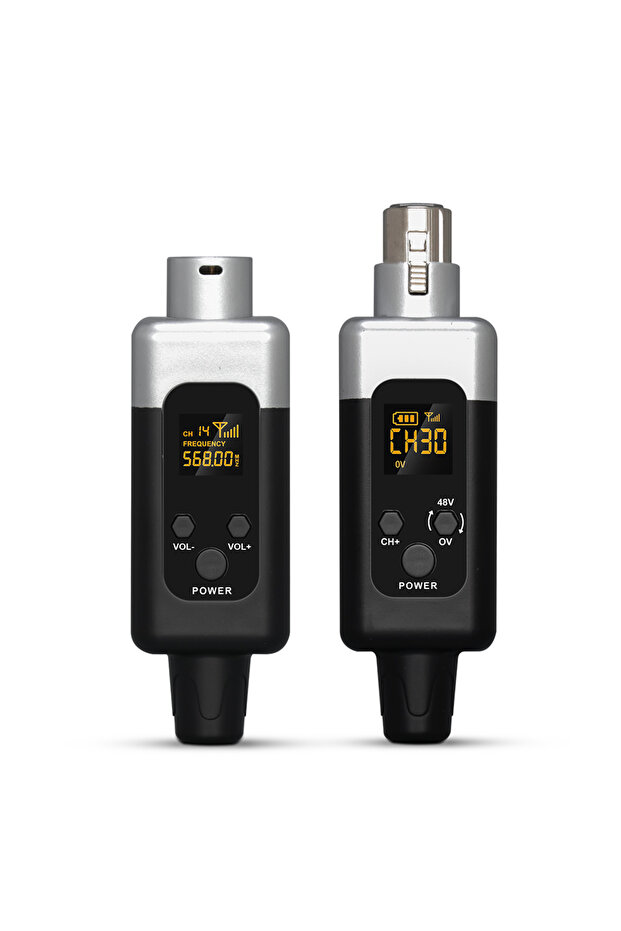 محول ميكروفون لاسلكي KDES U2 48V/0V UHF، جهاز إرسال واستقبال XLR