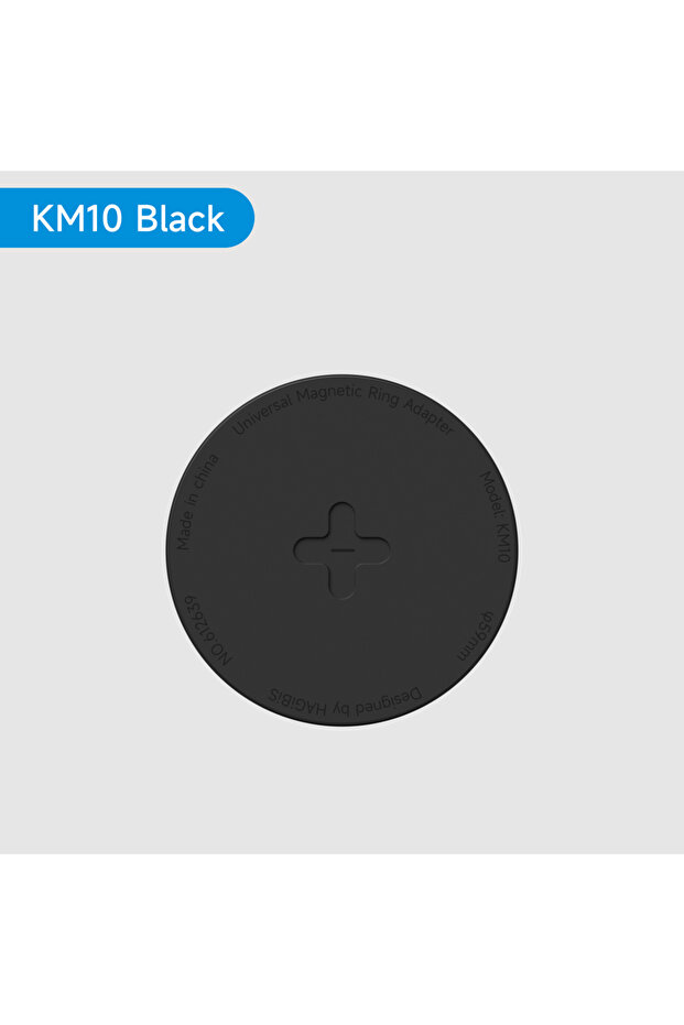 KM10 Black Hagibis Magnetic Adapter Magnet Sticker for Magsafe Accessories Metal Plate Adhesive Patc